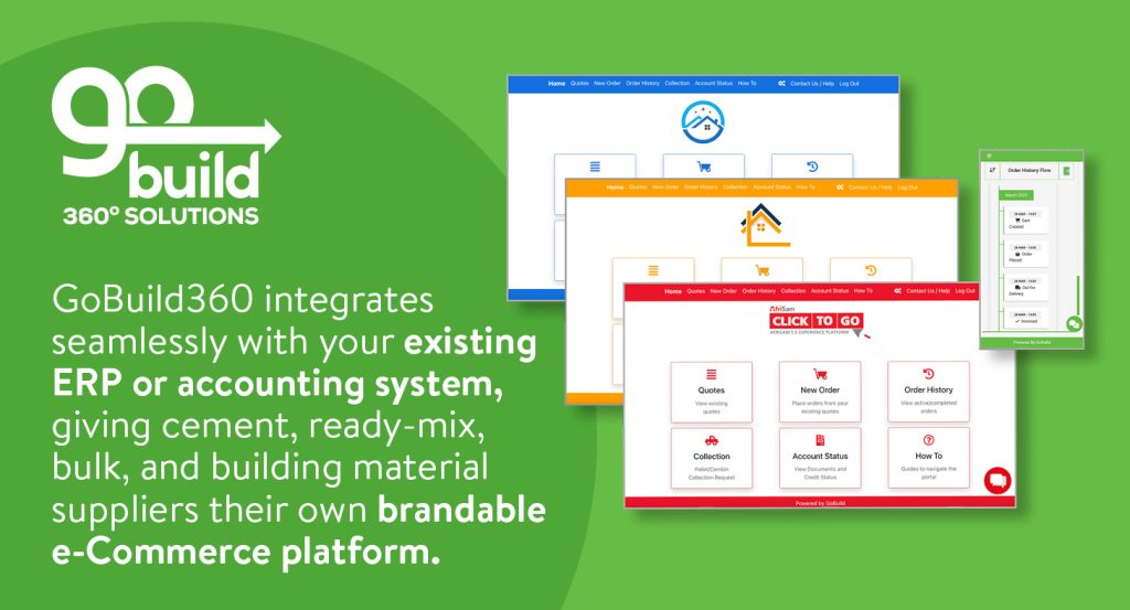 GoBuild360 brandable e-commerce software for the supply industry